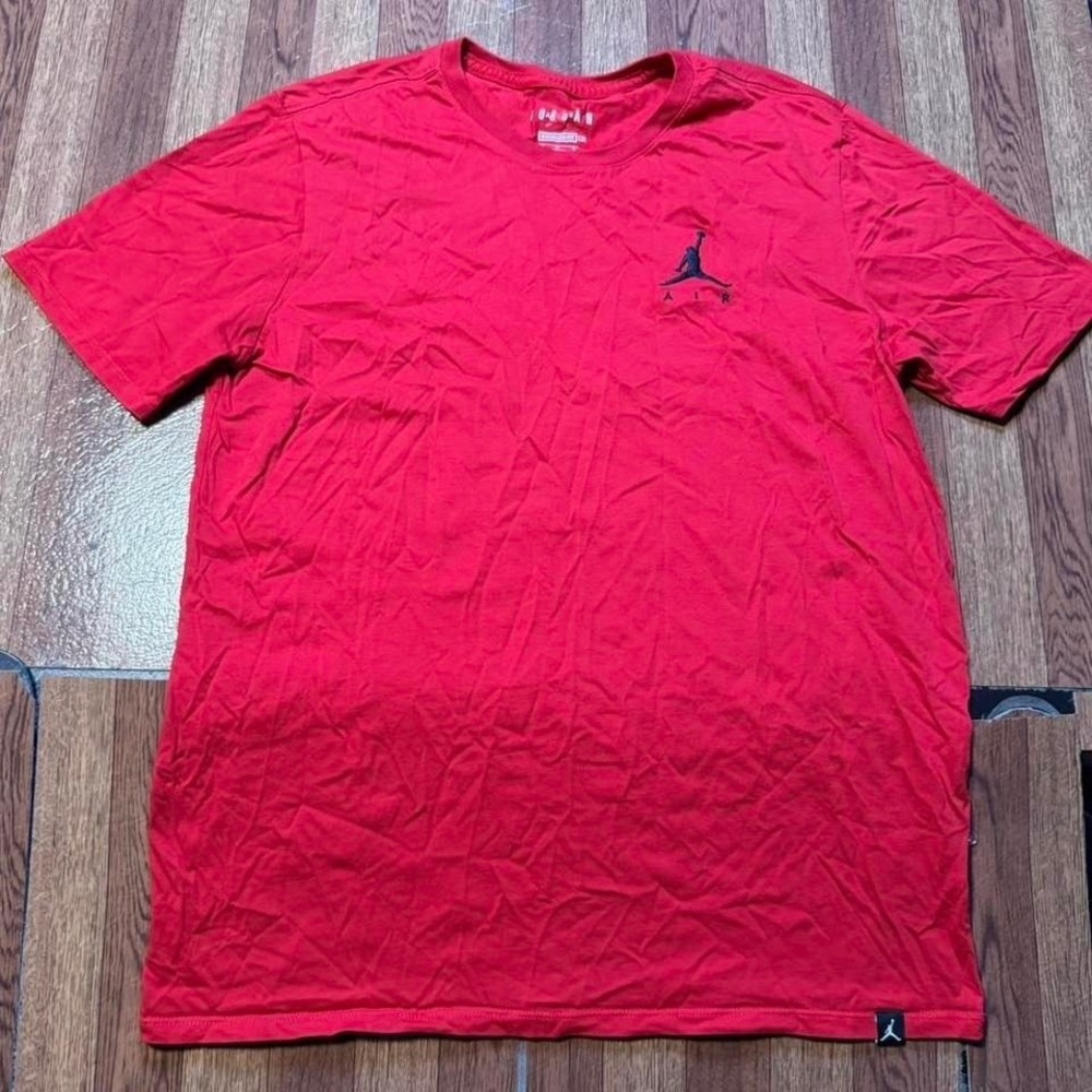 Jordan Nike Red Standard‎ Fit Retro Tech Sportswear Basketball Shirt Fits Medium